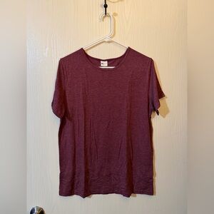 Women’s Misifi Maroon Short Sleeve T-Shirt Size Large NWT